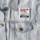 私はプロの図書館だ 缶バッジ (インサイチュ)