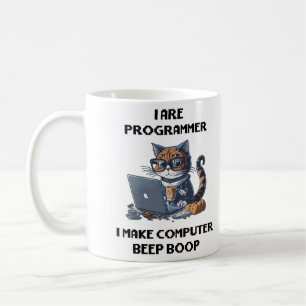 私はプログラマー猫ビープ音Boop catプログラマー コーヒーマグカップ