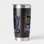 私はプログラマー、私はコンピューターをビープボープビープと鳴らす 保温保冷タンブラー (右面)