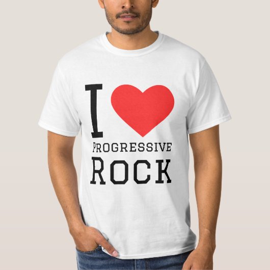 私はプログレッシブロックが大好き Tシャツ (正面)