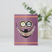 私はプロノイドで楽天的な猫おもしろい引用文 ポストカード (スタンド正面)