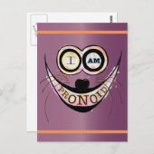 私はプロノイドで楽天的な猫おもしろい引用文 ポストカード (正面/裏面)