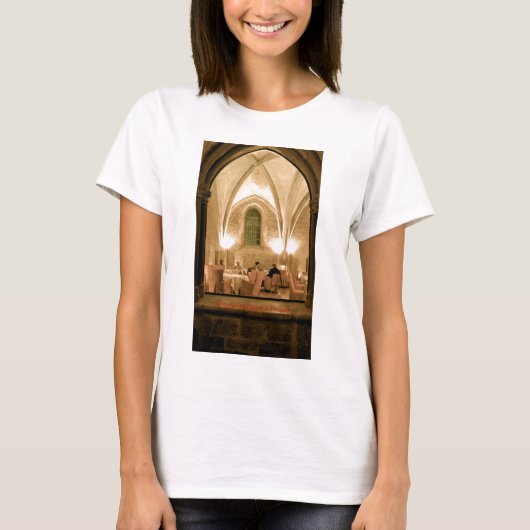 私はプロバンスのライムグリーンBD Tでむしろ食事していました Tシャツ (正面)