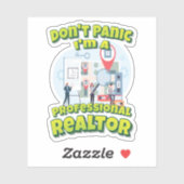 私はプロフェッショナル不動産仲介業者 シール (シート)