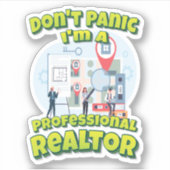 私はプロフェッショナル不動産仲介業者 シール (正面)