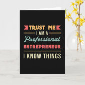 私はプロフェッショナル起業家ボスCEOビジネス カード (黄色い花)
