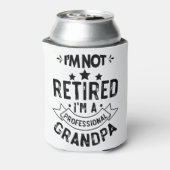 私はプロフェッショナル退職したおじいちゃんおもしろいG 缶クーラー (缶裏面)