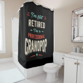 私はプロフェッショナル退職したのギフトではない シャワーカーテン (インサイチュ)