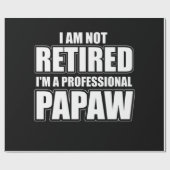 私はプロフェッショナル退職したのパパじゃない ラッピングペーパー (フラット)