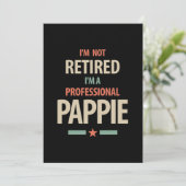 私はプロフェッショナル退職したのパパイギフトではない サンキューカード (スタンド正面)