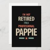 私はプロフェッショナル退職したのパパイギフトではない サンキューカード (正面/裏面)