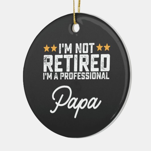 私はプロフェッショナル退職したパパじゃない セラミックオーナメント (左)