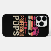 私はプロフェッショナル退職したポップヴィンテージ iPhoneケース (裏面横)