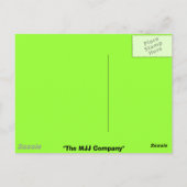 私はプロフェッショナル.......出来話る! ポストカード (裏面)