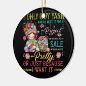 私はプロ買ジェクトのニットに必要な時だけ糸 セラミックオーナメント (左)