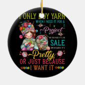 私はプロ買ジェクトのニットに必要な時だけ糸 セラミックオーナメント (裏面)