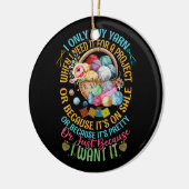 私はプロ買ジェクトのニットに必要な時だけ糸 セラミックオーナメント (左)