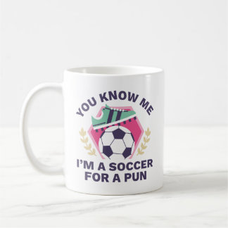 私はプンのサッカーをしている コーヒーマグカップ