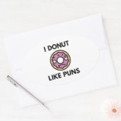 私はプンスが好きだ 楕円形シール (封筒)