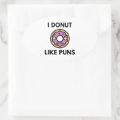 私はプンスが好きだ 楕円形シール (バッグ)