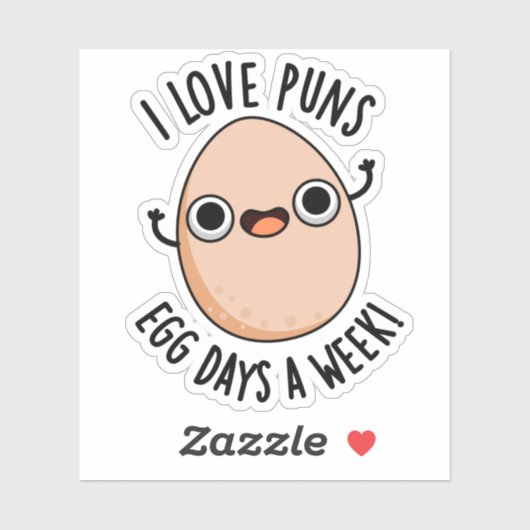 私はプンス卵日週の食べ物パおもしろいンが大好き シール (シート)