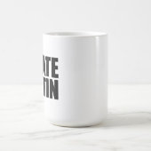 私はプーチンが大嫌いだ コーヒーマグカップ (中央)