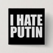 私はプーチンが大嫌いだ 缶バッジ (正面)