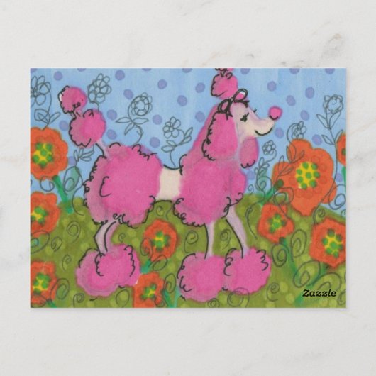 私はプードルが大好き ポストカード (裏面)