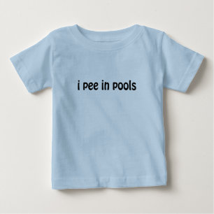 私はプールで小便をします ベビーTシャツ
