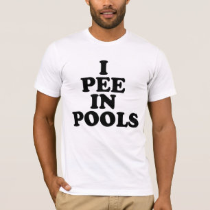 私はプールで小便をします Tシャツ