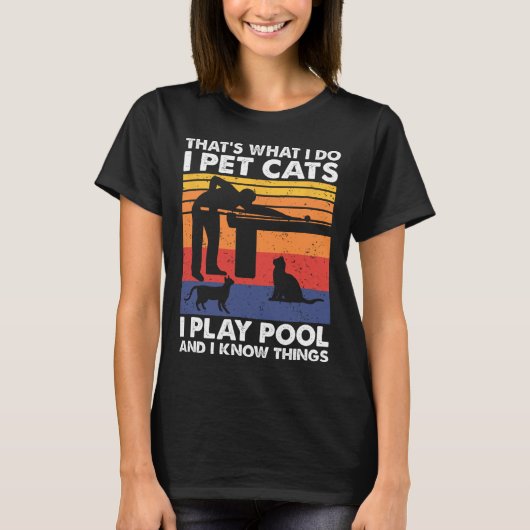 私はプールで猫遊を愛撫して、知っている事がある1 Tシャツ (正面)