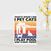 私はプールで猫遊を飼っていて知っている カード (黄色い花)