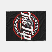 私はプールのキューおもしろいビリヤードPuを約束するヒント フリースブランケット (正面(横))