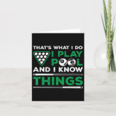 私はプールを作るこ遊とが、私は物事を知っている カード (正面)