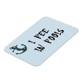 私はプールステートルームキャビンおもしろいドアに入る マグネット (左側)