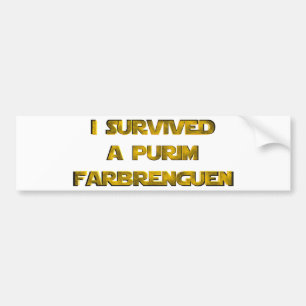 私はプ生き延びリムFarbrenguen バンパーステッカー