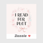 私はプ読ロットピンクのコケット本読みおもしろい取り シール (シート)