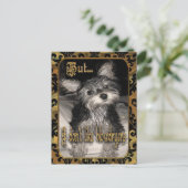 私はヘアドライヤーヨークシャーテリアが好きではない ポストカード (スタンド正面)