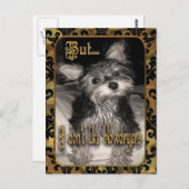 私はヘアドライヤーヨークシャーテリアが好きではない ポストカード (正面/裏面)