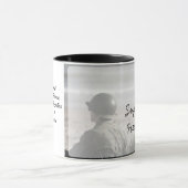 私はヘザー、戦争詩コーヒーマグの犠牲をサポート マグカップ (中央)