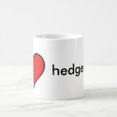 私はヘッジファンドを愛します コーヒーマグカップ (中央)