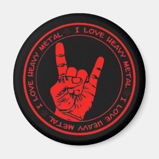 私はヘビーメタルラジオ磁石が大好き マグネット