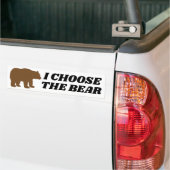 私はベアフェミニズム4Bフェミニストを選ぶ バンパーステッカー (トラック上)