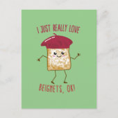 私はベイグネッツが本当に好きよ、ok!かわいいかわいい ポストカード (正面)