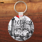 私はベオグラードが大好き キーホルダー (正面)