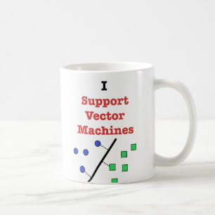 私はベクトル機械を支えます コーヒーマグカップ