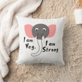 私はベグ私は強いベビー象 クッション (ブランケット)