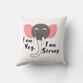 私はベグ私は強いベビー象 クッション (裏面)