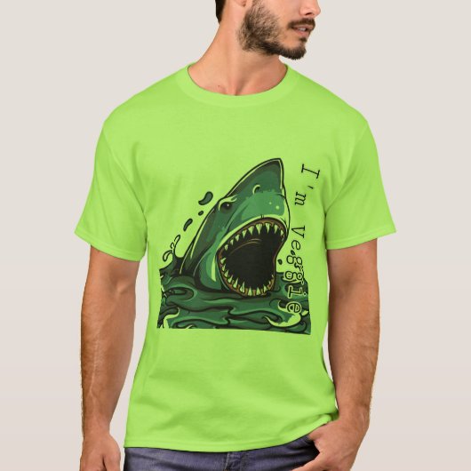 私はベジタリアンです Tシャツ (正面)