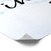 私はベッドのプリントに滞在したい ポスター (角)